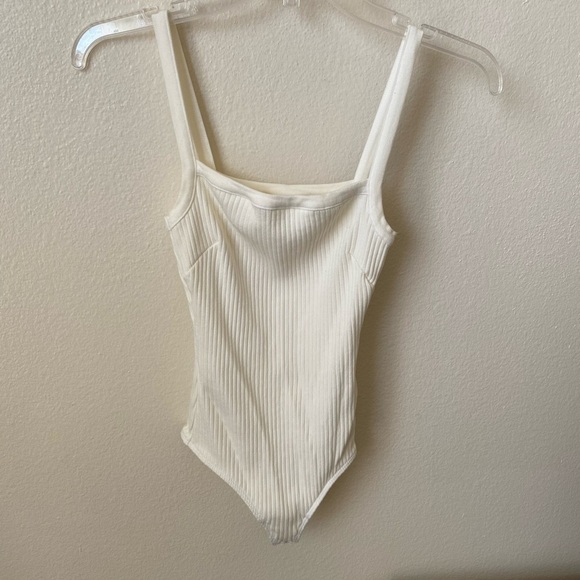 Citizens of Humanity Women's Harper Bodysuit White Size XS One Piece Ribbed - Picture 2 of 9